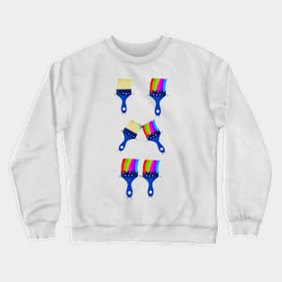 Brush spreading its colors Crewneck Sweatshirt